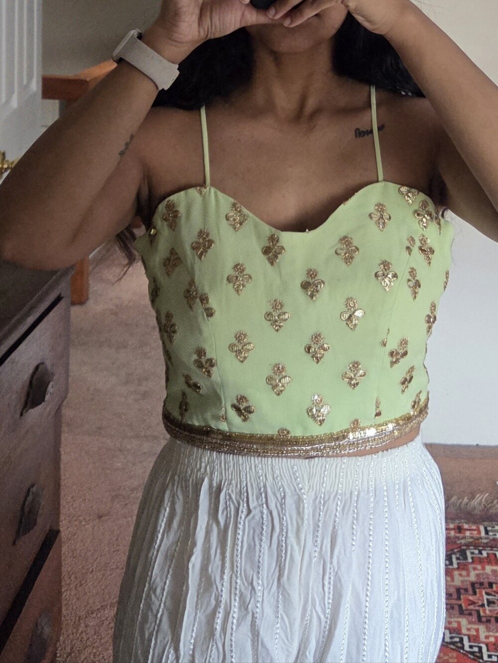 Mint Bustier Blouse